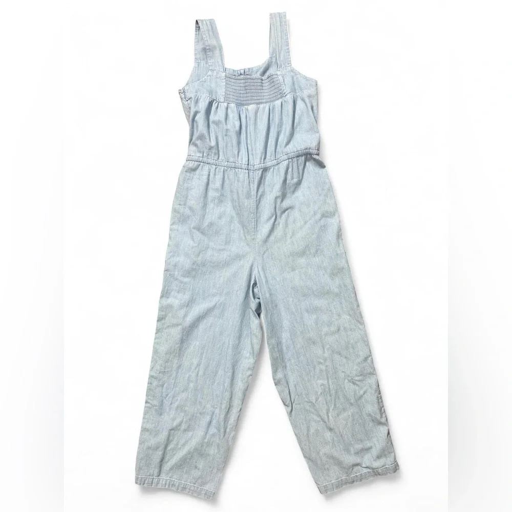 Old Navy Light Wash Denim Jumpsuit Wide Leg Size Small - Picture 4 of 6